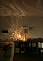 Light/Shadow pattern created by a small lighting fixture.
Amazing