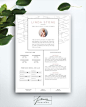 CV sjabloon 3 pagina / sjabloon CV van FortunelleResumes op Etsy: 