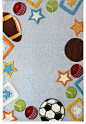 nuLOOM Handmade Kids Sportstime Wool Rug (5' x 7') contemporary-kids-rugs