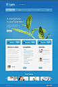 beautiful blue web design