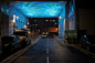 Porche envoutant à Épinay-sur-Seine de l’agence ON - Light ZOOM Lumière - Le Portail de la Lumière et de l'Éclairage : Sous un bâtiment, une expérience sensorielle nocturne inoubliable d'espace public. Porche de « L’Ilo » à Épinay-sur-Seine par l’agence O