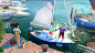 The boat surprise  - Part of a series of "animated" memory flashbacks between levels , Lip Comarella : Part of a series of "animated" memory flashbacks between levels from my co-produced mobile game Old Mans Journey. <br/>www.old
