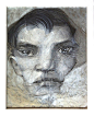 TAKAHIRO KIMURA 迷失在人脸中 诡异 艺术 抽象艺术 抽象 人像插画 