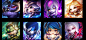 League of Legend- Chibi Icons, Steve Zheng : Had an awesome opportunity to work on those Chibi Icons! Really thanks for Paul Kwon and team's solid fb!  I learned a lot! These were collaboration with the Riot Games skins art team.