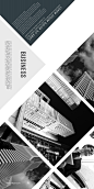 商务地产施工建筑城市几何排版手册画册