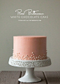 White Chocolate Cake with Rose Buttercream | by Tessa Huff for TheCakeBlog.com