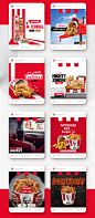 chicken delivery fast Food  Fries junk Kentucky KFC media social