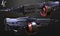 Sci-fi Rifle , Aurelio La Ferla : Sci-fi Rifle.
Hard surface model, inspired by the rifle "Saw" in Halo. 

ZBrush/Keyshot