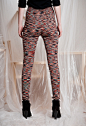 丹麦设计师品牌Henrik Vibskov 红黑花纹Legging 打底裤 原创 新款 2013 正品 代购