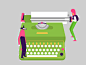 Typewriter dribbble