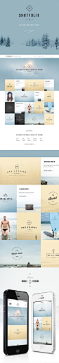 Shotfolio psd Theme  by Julián Pascual, via Behance