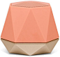 Nanette Lepore Coral/Champagne Jewel Bluetooth Speaker: 