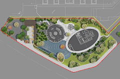 王先森-景观规划师采集到A-景观-总平-示范区、售楼部