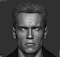 Anold Schwarzenegger (Terminator 2) _ Darkside Collectibles, Hossein Diba : Here is likeness sculpt of Arnold from Terminator 2 I did for Darkside Collectibles a while ago. Hope you like it, cheers.
https://www.instagram.com/hossein.diba 
https://www.face