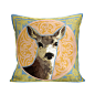 小鹿-印花小动物 萌物 靠垫 抱枕