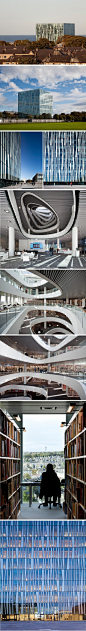 世界最美图书馆之英国阿伯丁大学新图书馆， 由Schmidt Hamer Lassen（SHL）事务所设计。