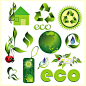 绿色环保节能新能源图标吊牌节能减排宣传DM平面海报矢量设计素材-淘宝网