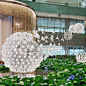 Dandelions in the Crystal Garden of Changi Airport´s terminal 3 offer the perfect escape in the form of a beautiful dynamically-lit glass installation. The time you enjoy is surely not wasted.   #LasvitDesign #Lasvit #Design #Lighting #Experience #Airport