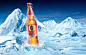 Fosters Refreshingly Cold Beer : The brief was to create multiple Visuals for the Fosters Beer Bottles.CG Bottles with Condensation were placed into backplates created by 'mix and match' ing Stock Imagery.