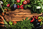 Fresh raw vegetable ingredients for healthy cooking or salad making with rustic olive wood board... by Anna Ivanova on 500px