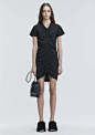 T by ALEXANDER WANG GATHERED FRONT DRESS Short Dress Adult 12_n_f