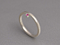 【定制】希腊原创设计师Kostas 纯银925顶级红宝石 订婚戒指 唯一-淘宝网