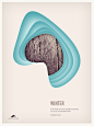 The Four Seasons by Woodhouse , via Behance #poster #typography #design