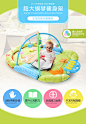 婴儿玩具健身架 0-3-6个月脚踏钢琴0-1岁新生儿宝宝游戏毯爬行垫-tmall.com天猫