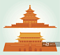 China Beijing Landmark Icon - 创意图片 - 视觉中国