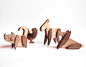 The Bremen Town Musicians : ESNAF is the new product-line of entirely handmade wooden magnetic toys designed and made by architecture studio Archabits. They are crafted with natural materials and are not varnished or painted. The Town Musicians of Bremen 