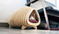 pote contours a wooden fishbone house for animals