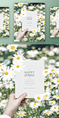 春季春天韩式唯美小清新海报PSD模板Korean spring air beauty poster PSD template Vol.05_平面素材_海报_模库(51Mockup)