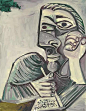 【迭创风格的巨匠 毕加索自画像】 
1971年 89岁自画像。年迈的毕加索在立体主义绘画的上的成就已经登峰造极，他的自画像的风格开始变得非常统一……也与年轻的时候完全不一样。