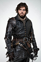 Tom Burke as Athos in The Musketeers: Musketeers Costume, The Musketeers Bbc, The Musketeers Athos, Musketeers Dark, Athos Musketeer, Costume Reference