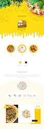 Pizza VI Design : Pizza brand identification system design, color with bright and friendly yellow, giving people a delicious and healthy visual feeling, catering to the Internet age chain fast food 