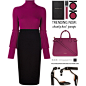 A fashion look from October 2016 featuring turtle neck sweater, tall skirts and black patent leather shoes. Browse and shop related looks.