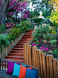 The Best 23 DIY Ideas to Make Garden Stairs and Steps : Adding DIY steps and stairs to your garden or yard is a great way to enhance your outdoor landscaping whether they are perfectly flat or happen to sit in a slope. On the other hand, stairs on a garde