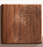 Fingerprint Wood Art to do with wood burning: 
