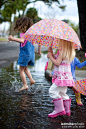 Playing in the Rain Puddles ...