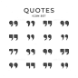 Set Icons of Quotes for $7 - GraphicRiver #icon #GraphicDesign #design #IconDesign #BestDesignResources