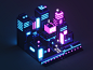 Isometric Neon City