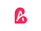 BA ba logotype typography monogram a b letter symbol mark logo