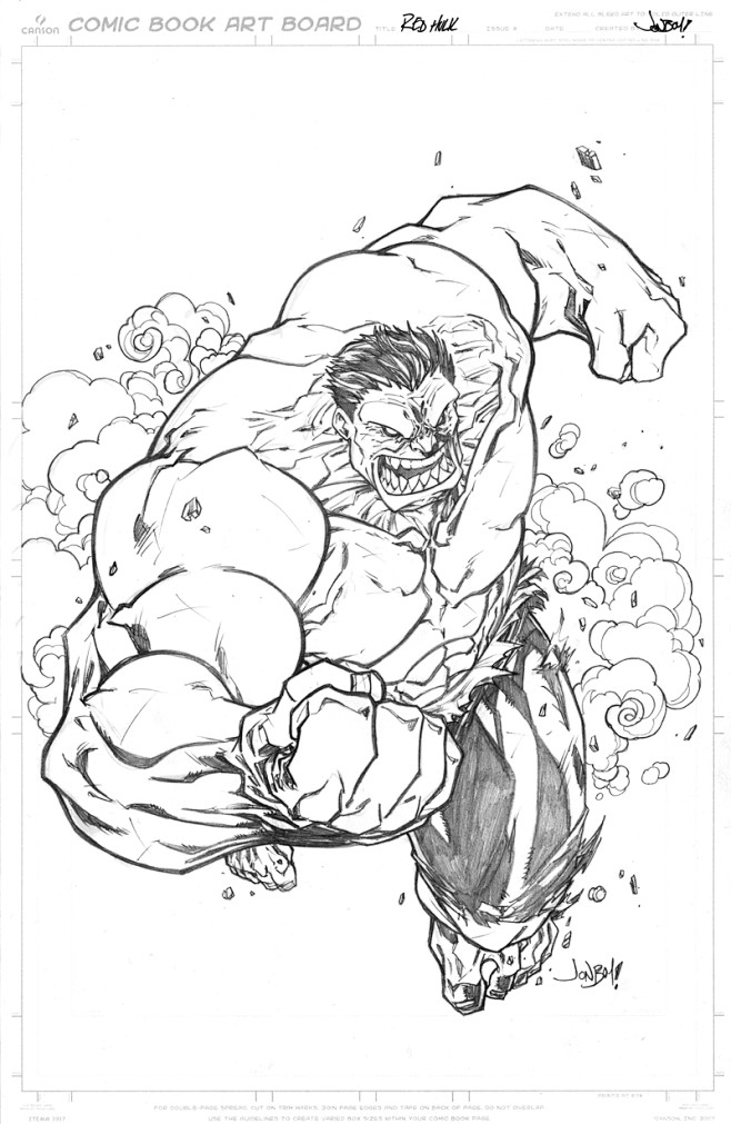 RED Hulk by Jonboy00...