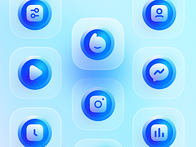 Blue Icon Set / V2 u...