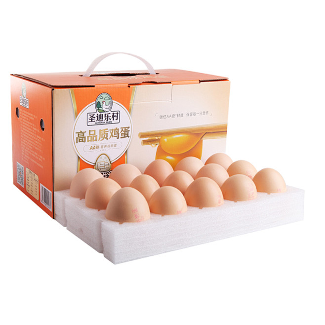 圣迪乐村 AA鲜高品质鸡蛋 营养谷物蛋 ...