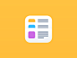 Flat news app icon design ramotion