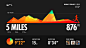 Nike+ Data Visualization & Concept UI : Visual concepts based on a user's fitness data with accompanying minimalist conceptual UI (user interface).Agency: R/GACreative Director: Cesar MarchettiArt Direction / Design: Erik  Finsrud