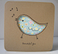 bird cut out card :)