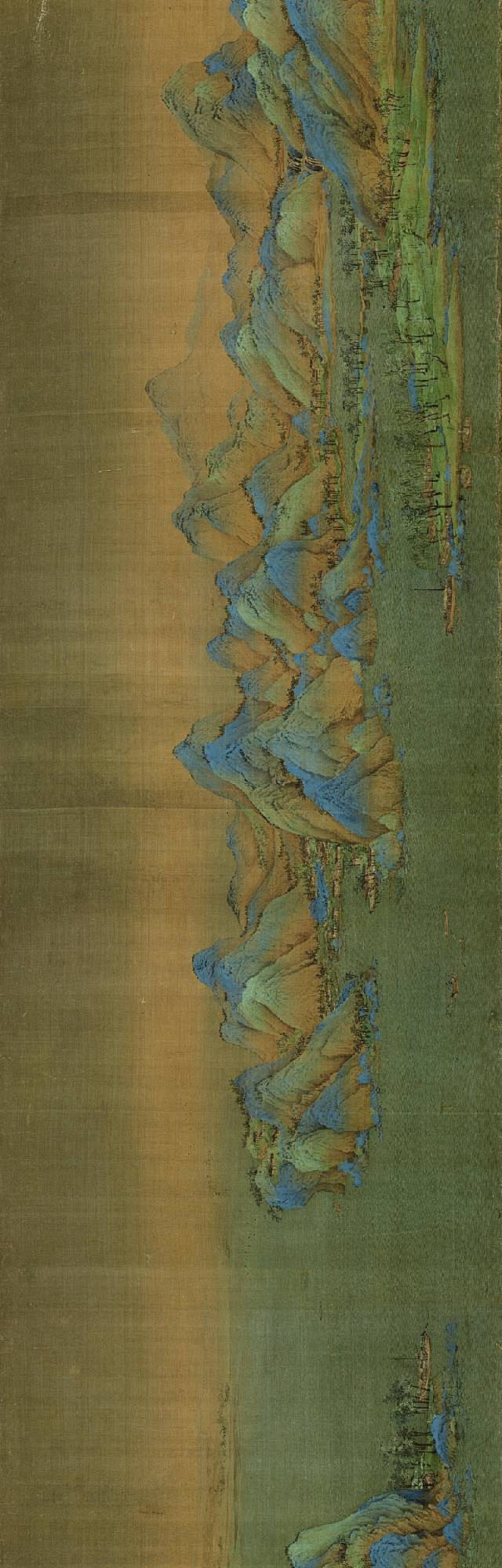 《千里江山图》超精微细部，你不容易看到！...