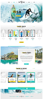 This is a totally tubular design! But seriously the beach colors and subtle design elements on the slider arrows and on the headings makes this stand out. So clean, but bold at the same time. #carousel #slideshow #typography